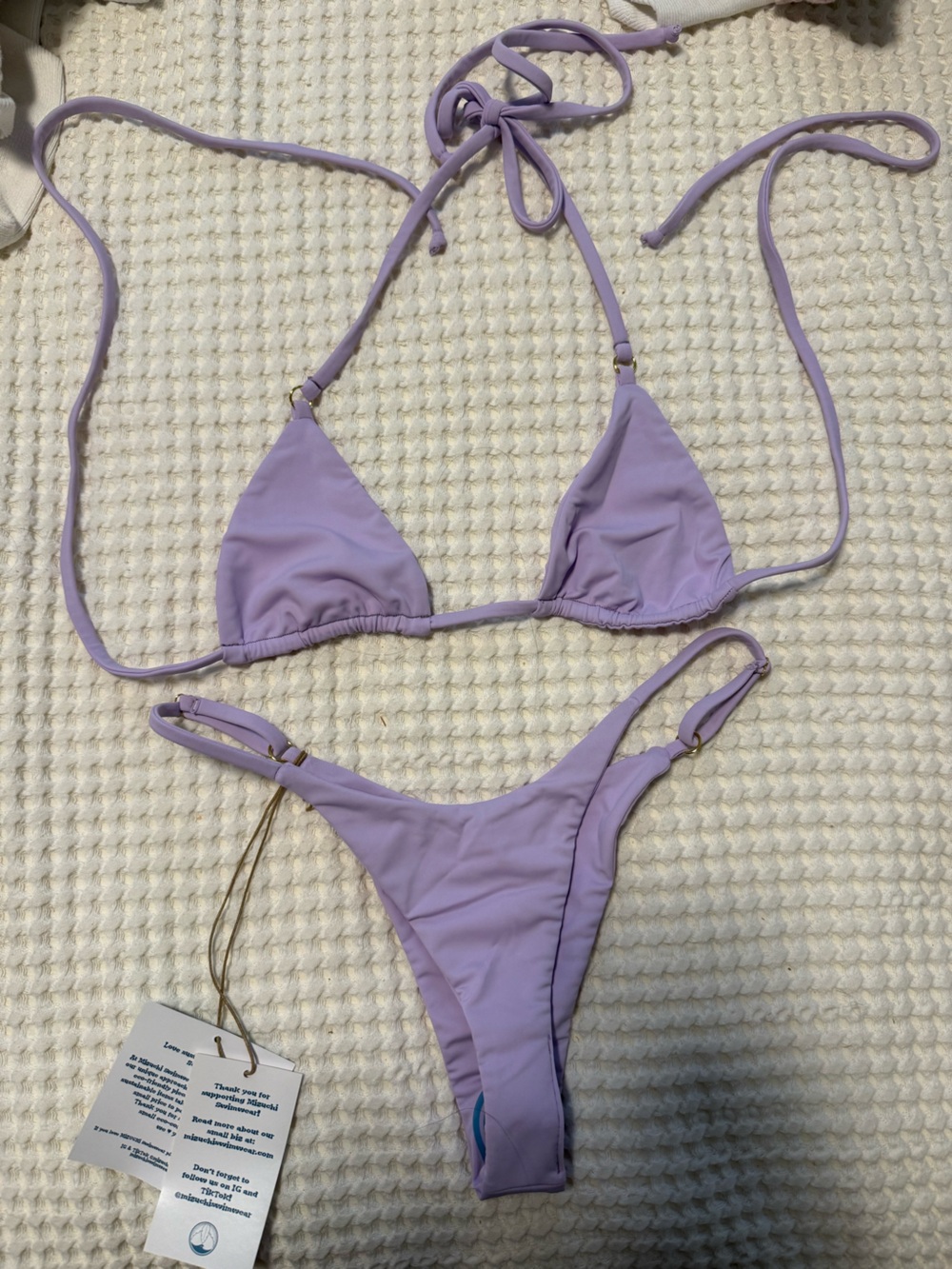 Mizuchi swimwear purple bikini set